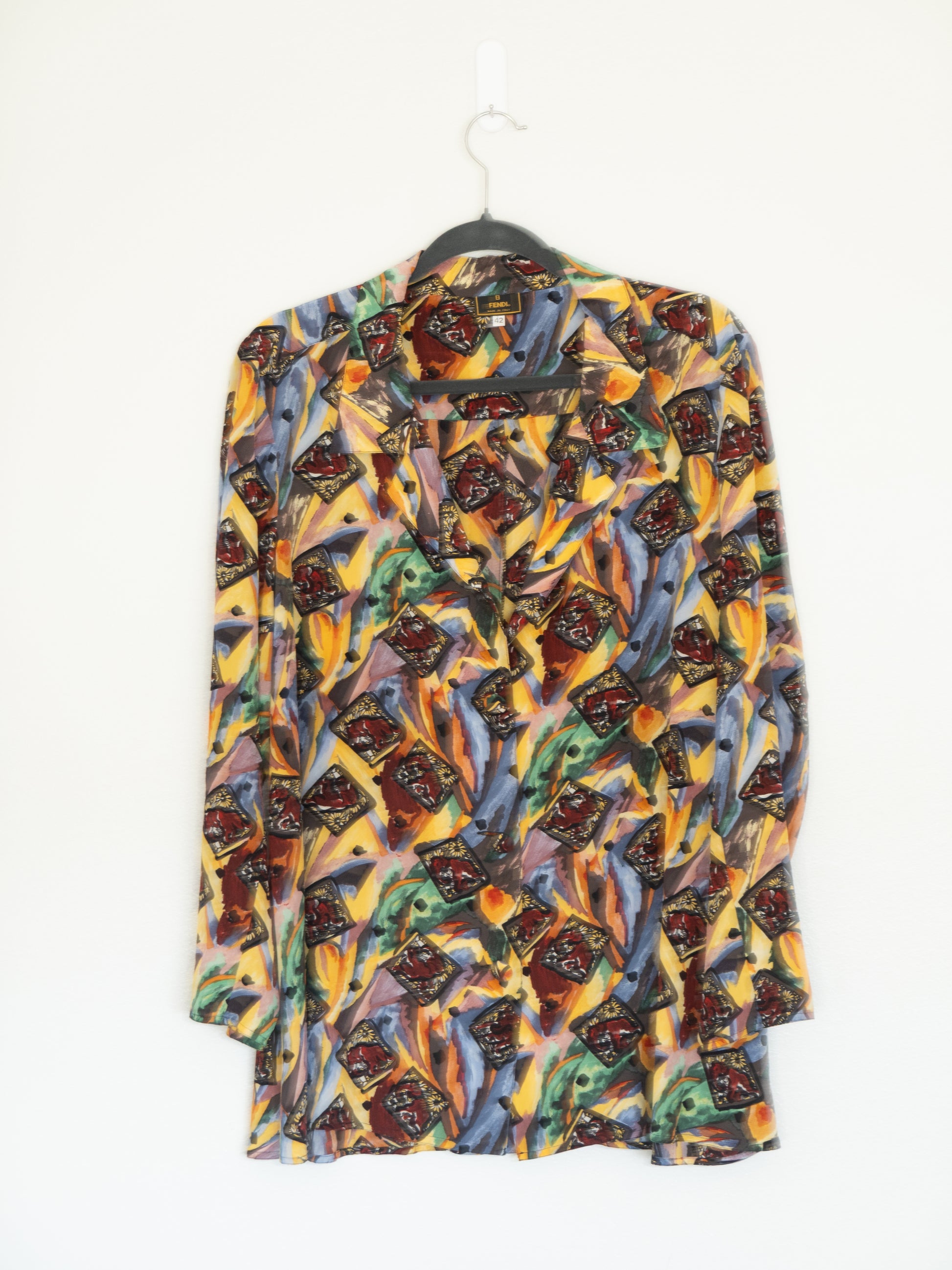 Blusa de Seda Estampada - Fendi - La Reversa