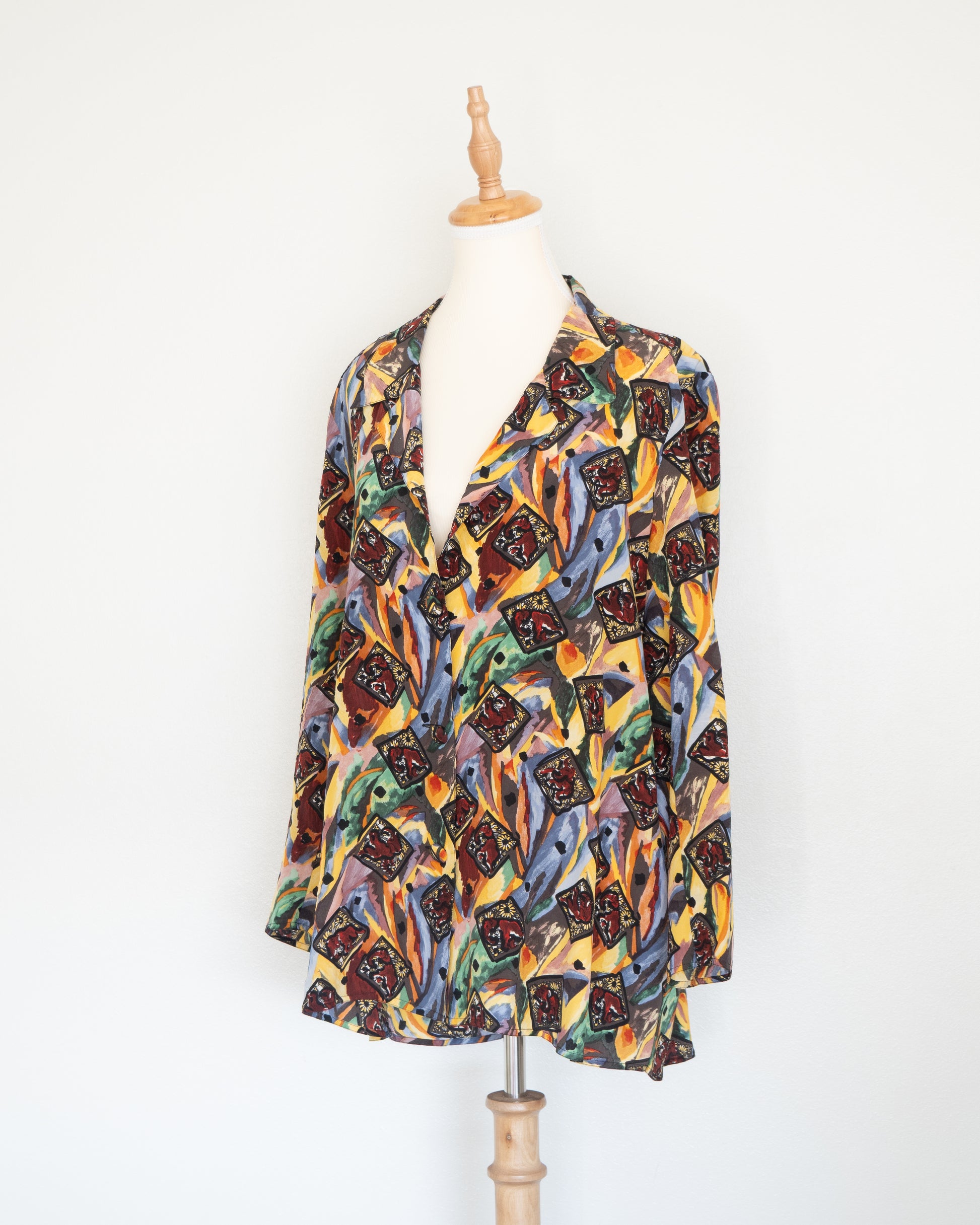 Blusa de Seda Estampada - Fendi - La Reversa