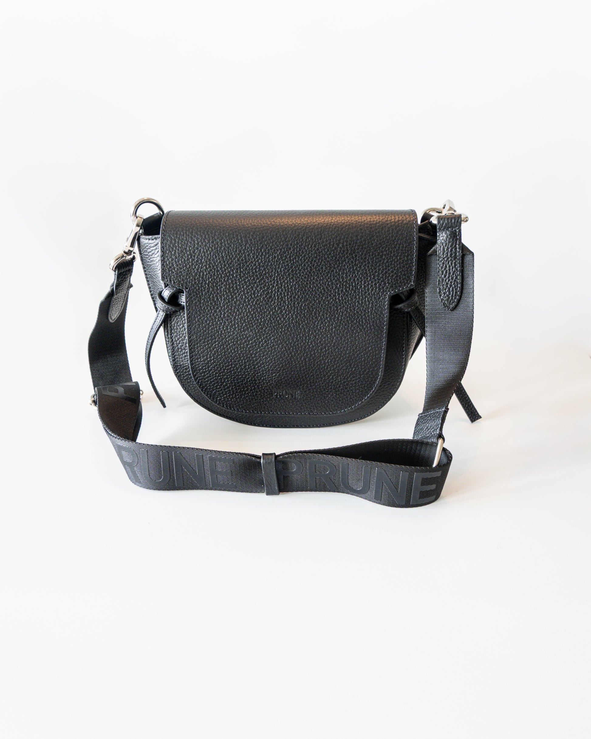 Bolso Bandolera Net en Cuero Graneado - Prüne - La Reversa