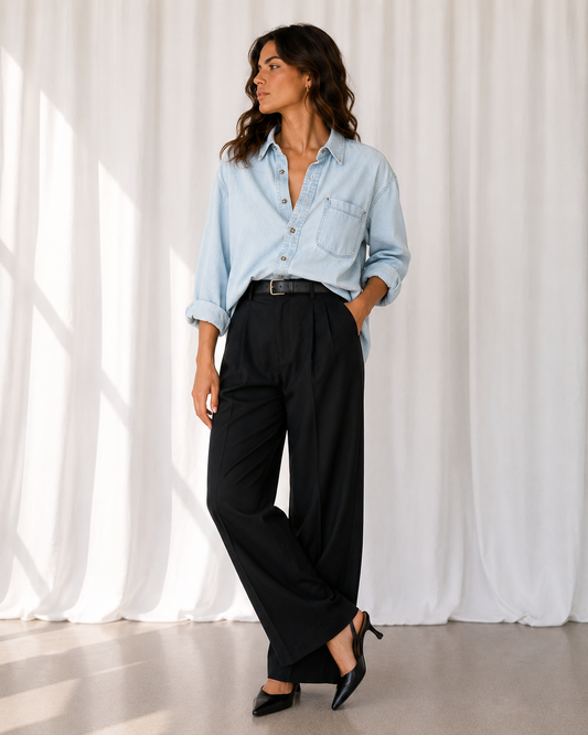 Camisa Denim - John Weitz - La Reversa
