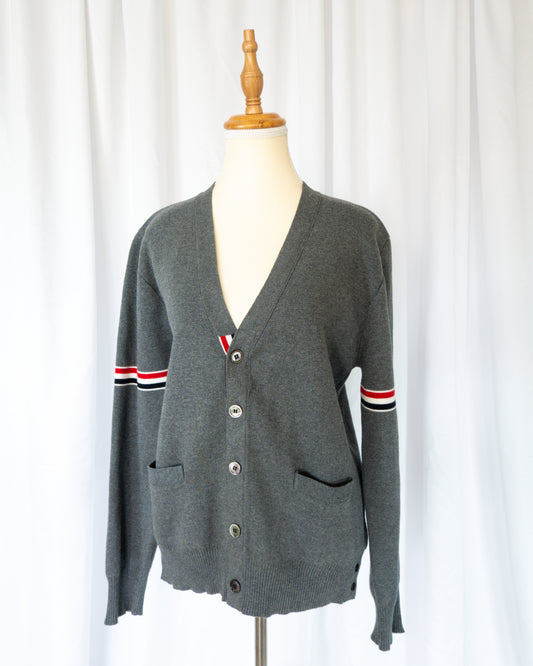 Cardigan Gris - Thom Browne - La Reversa