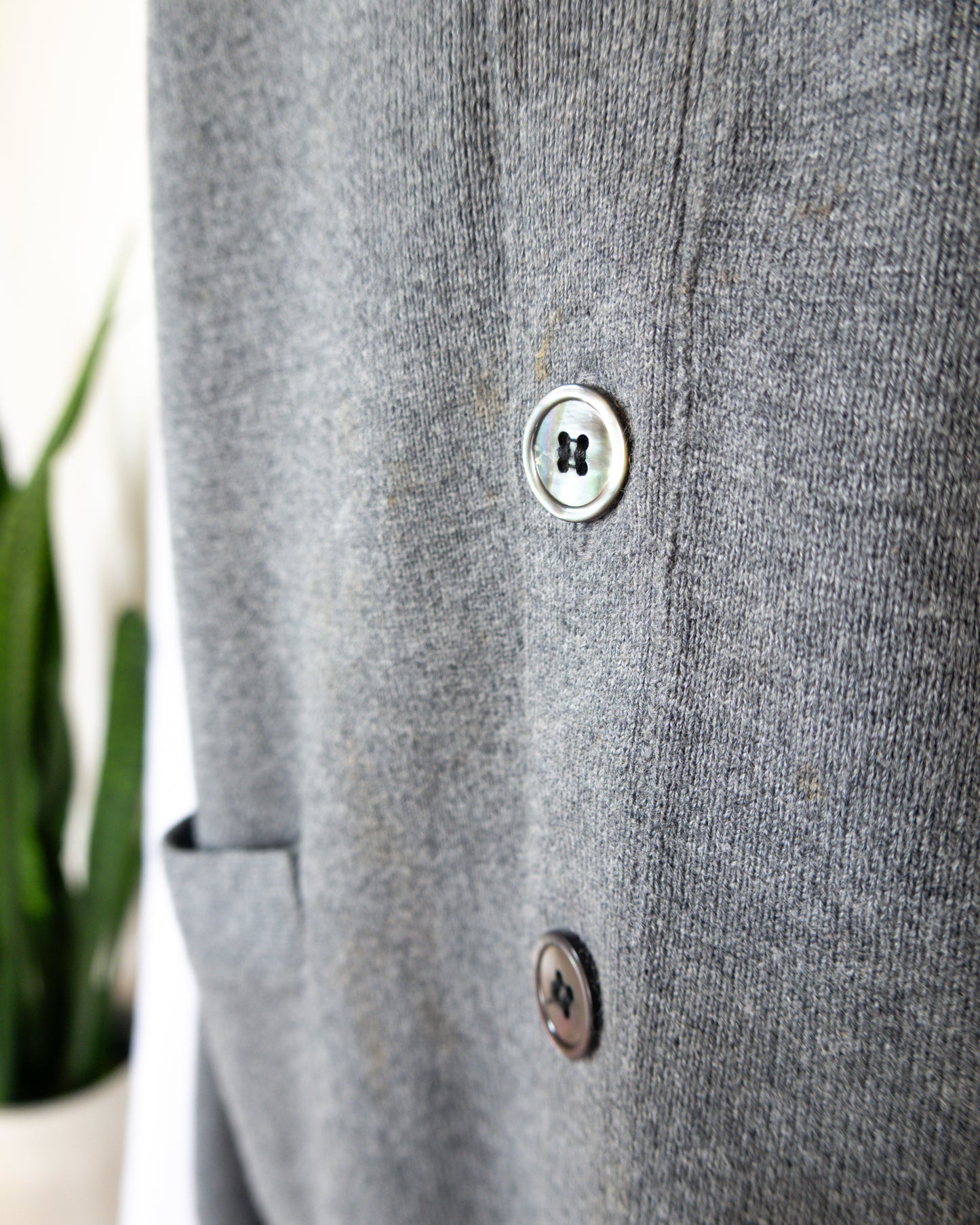 Cardigan Gris - Thom Browne - La Reversa
