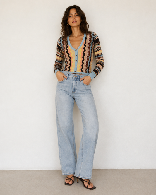 Cardigan Tejido con Zigzag - Missoni - La Reversa
