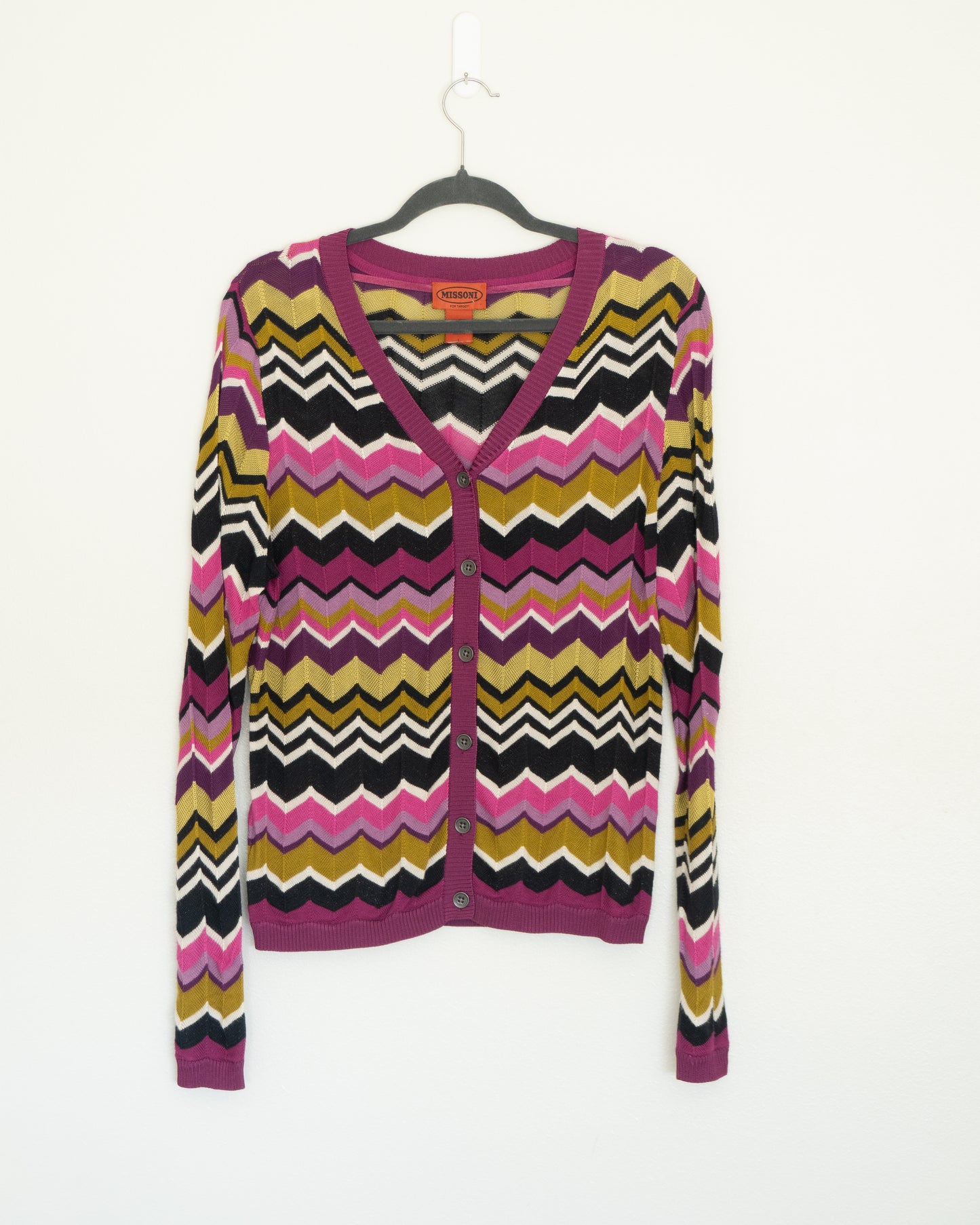 Cardigan Zigzag Multicolor - Missoni - La Reversa