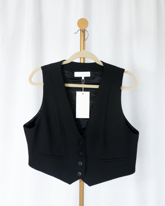 Chaleco de Vestir Negro - Zara - La Reversa