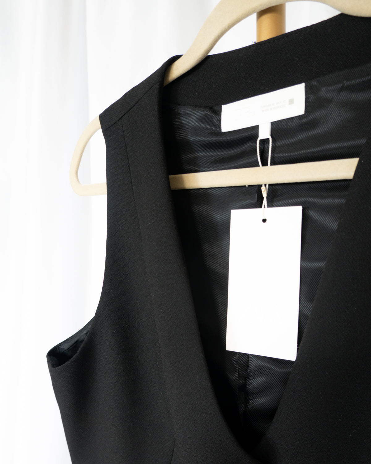 Chaleco de Vestir Negro - Zara - La Reversa