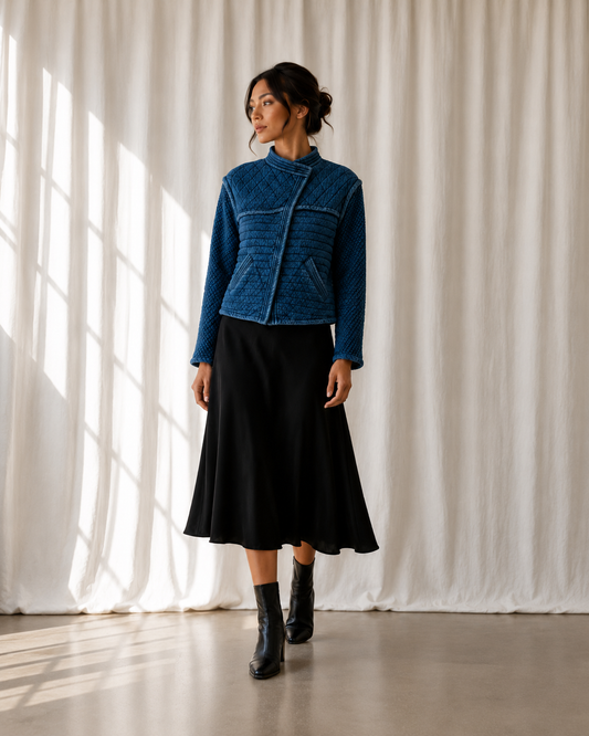 Chaqueta Acolchada Azul - Isabel Marant - La Reversa