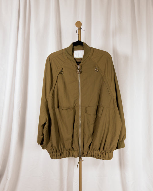 Chaqueta Bomber Verde Oliva - Missguided - La Reversa