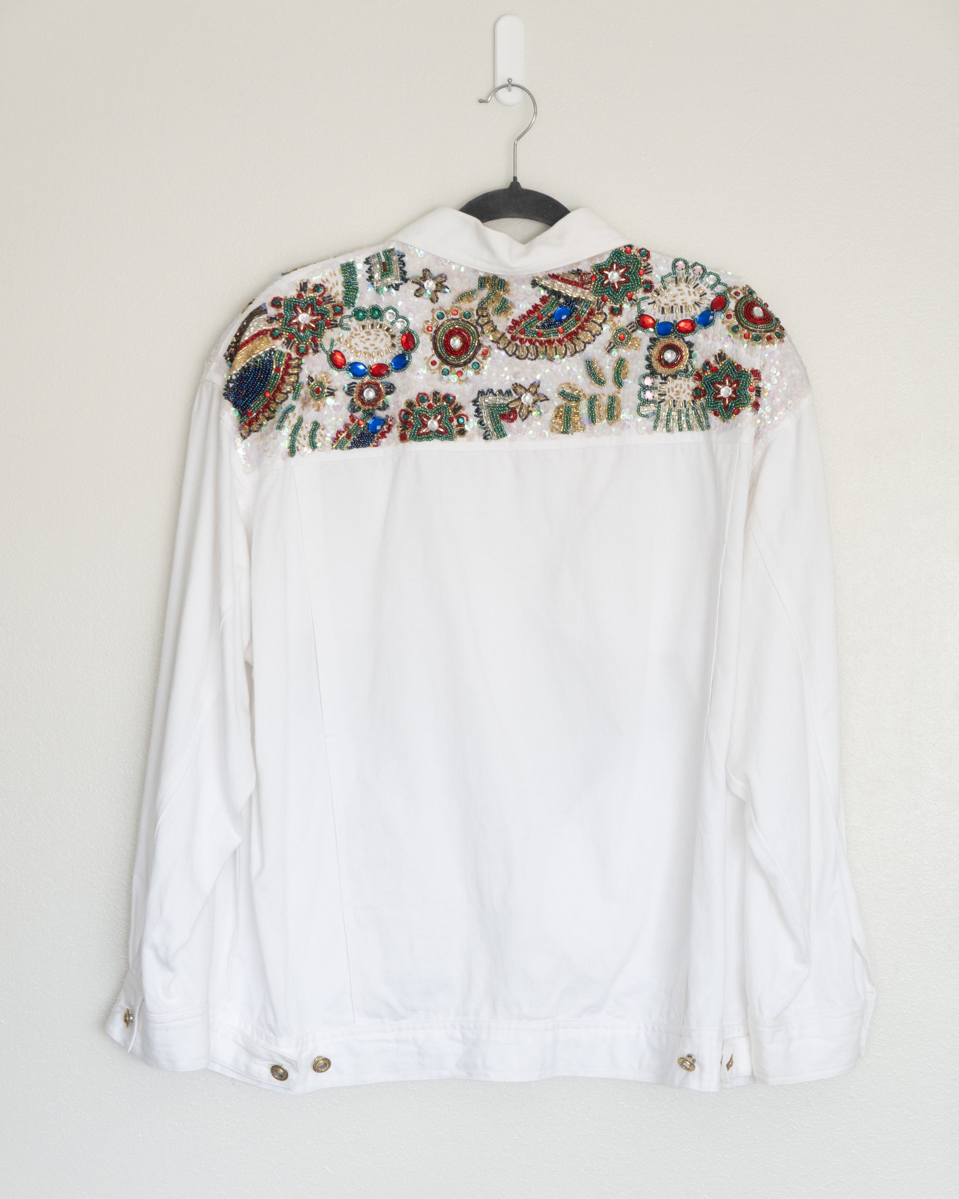 Chaqueta Denim Bordada con Pedrería - I.B Diffusion - La Reversa