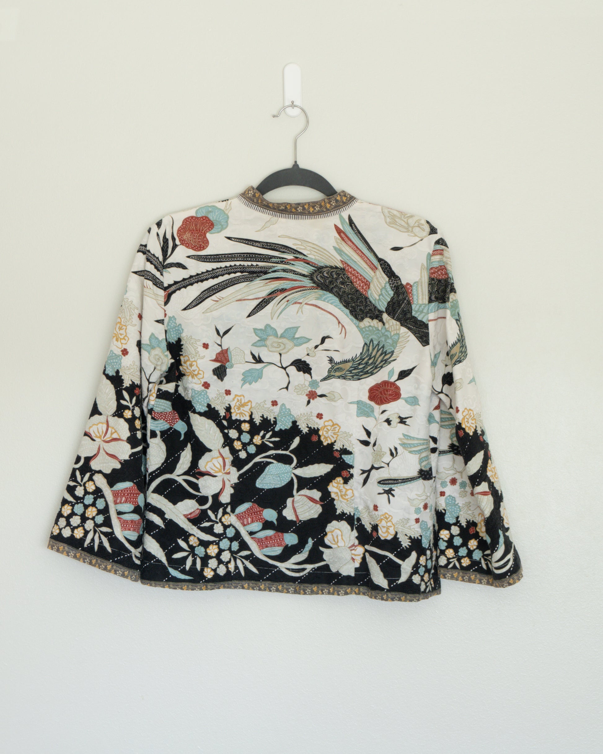 Chaqueta Estampada tipo Oriental Bordada - Citron - La Reversa