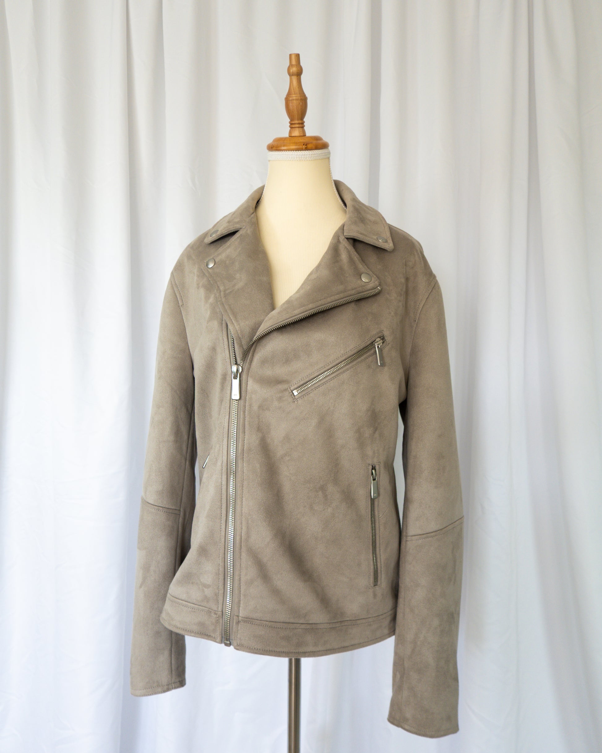 Chaqueta Faux Suede Biker – Zara - La Reversa