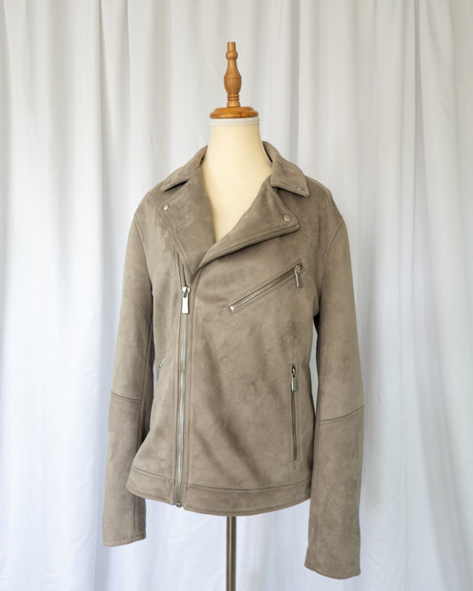 Chaqueta Faux Suede Biker – Zara - La Reversa