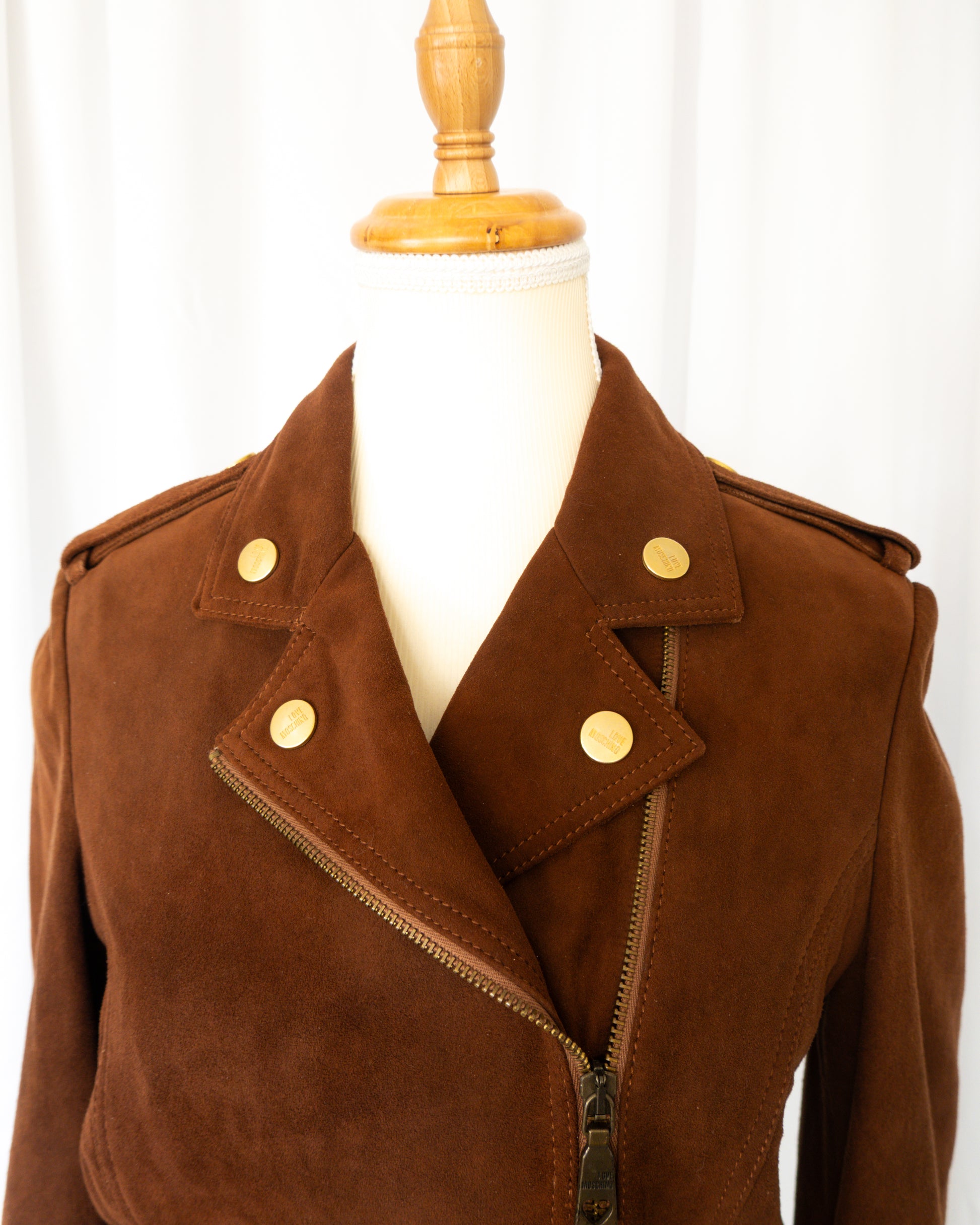Chaqueta Gamuza Biker Café - Love Moschino - La Reversa