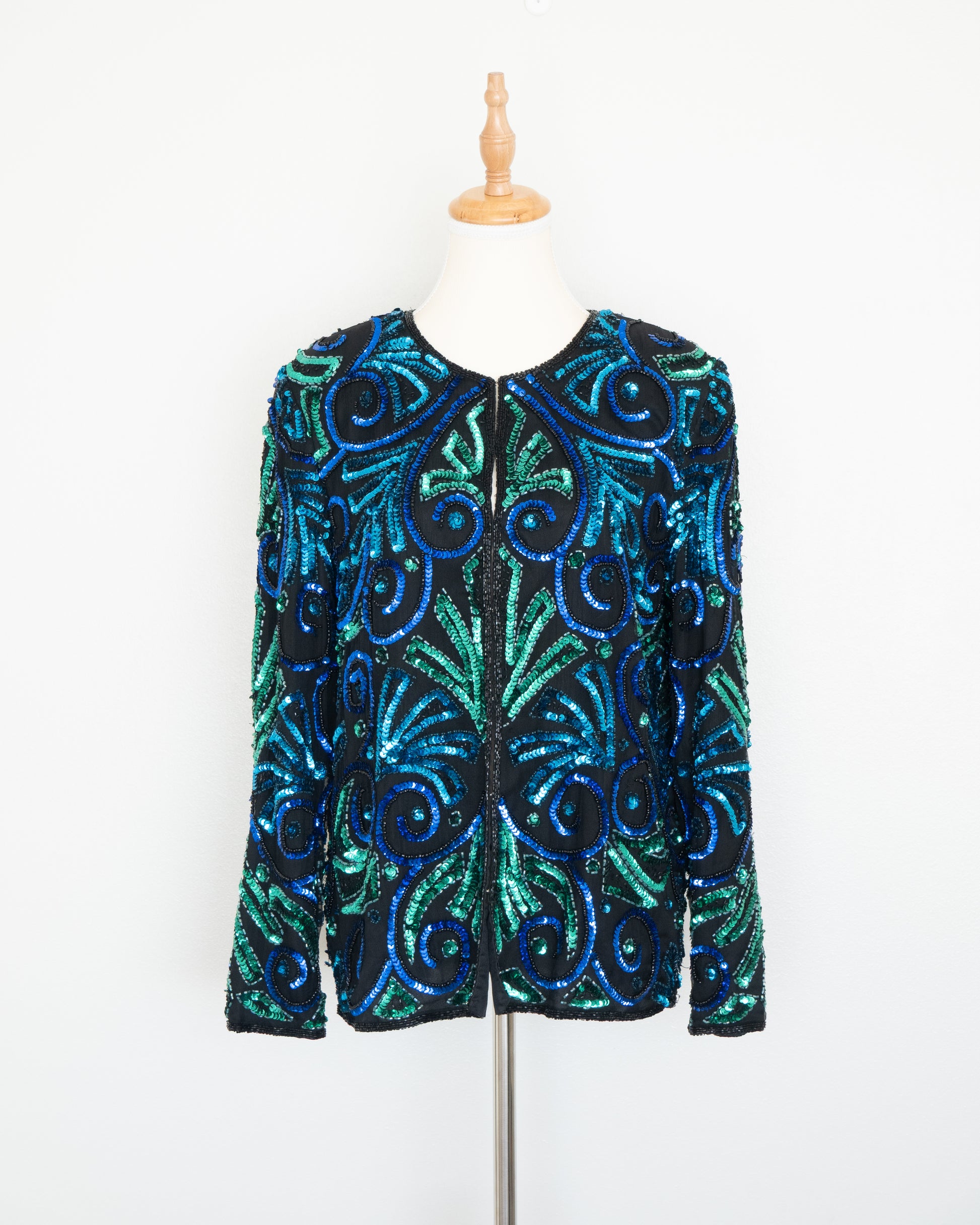 Chaqueta Lentejuelas Bordada 1 - Laurence Kazar - La Reversa