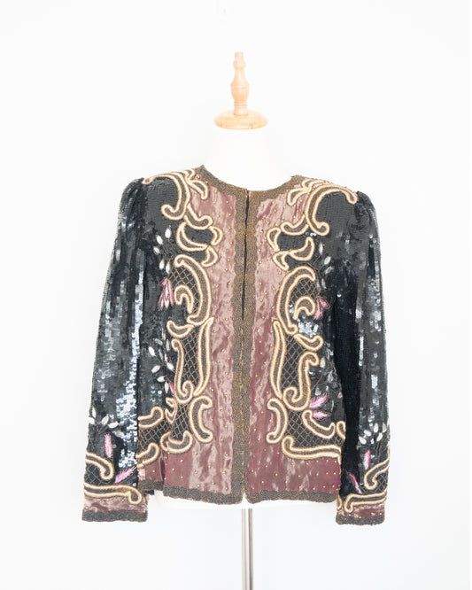 Chaqueta Lentejuelas Bordada 2 - Laurence Kazar - La Reversa
