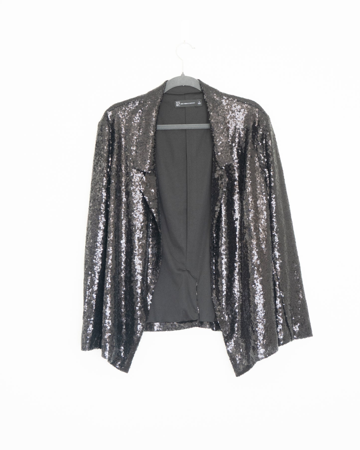 Chaqueta Lentejuelas Negra -  New York & Company - La Reversa
