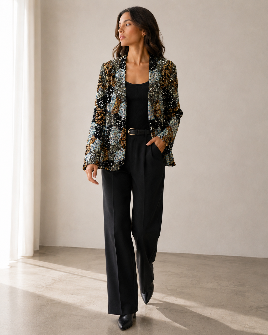 Chaqueta Lentejuelas - Zara Woman - La Reversa