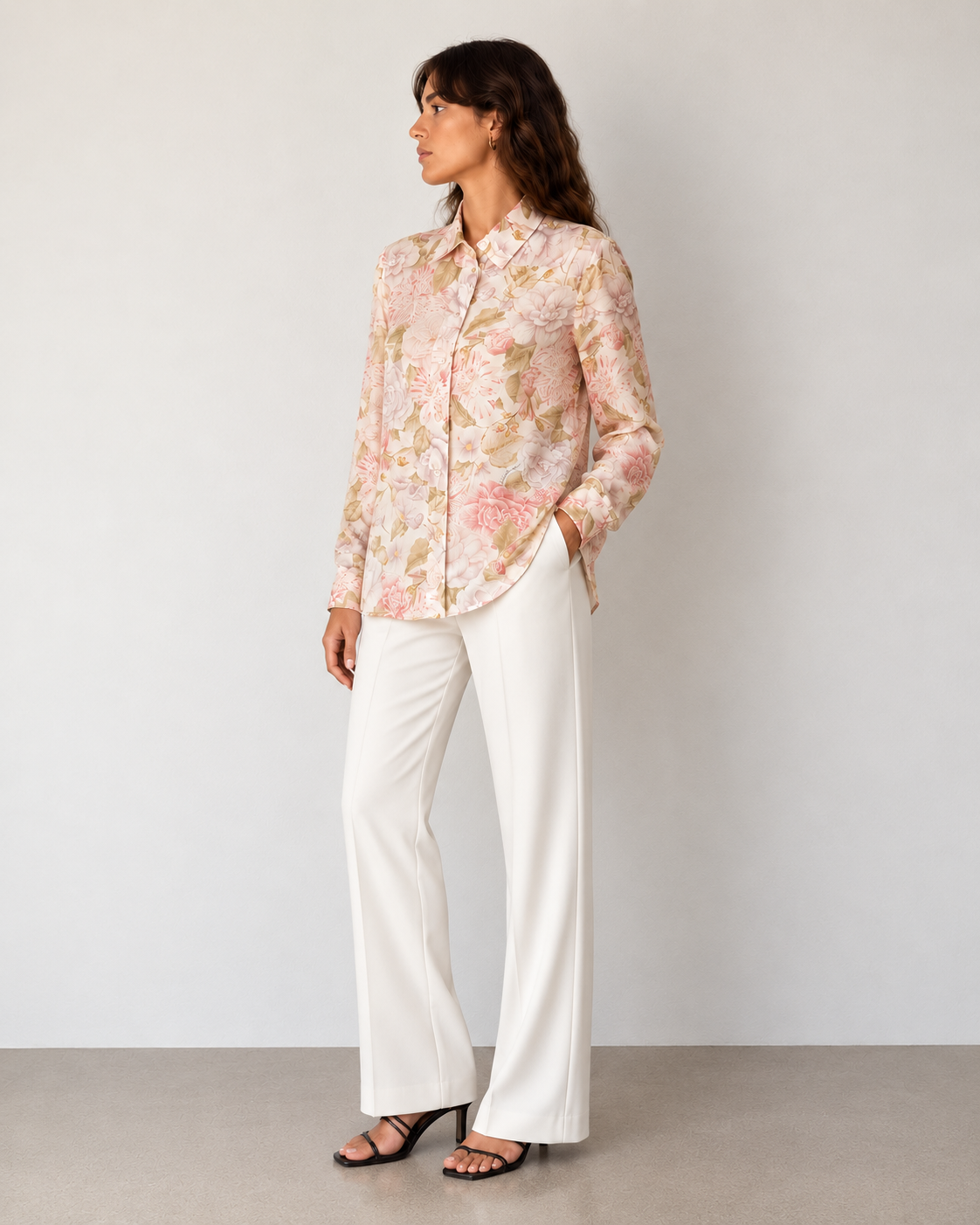 Blusa Seda Print Floral - Salvatore Ferragamo