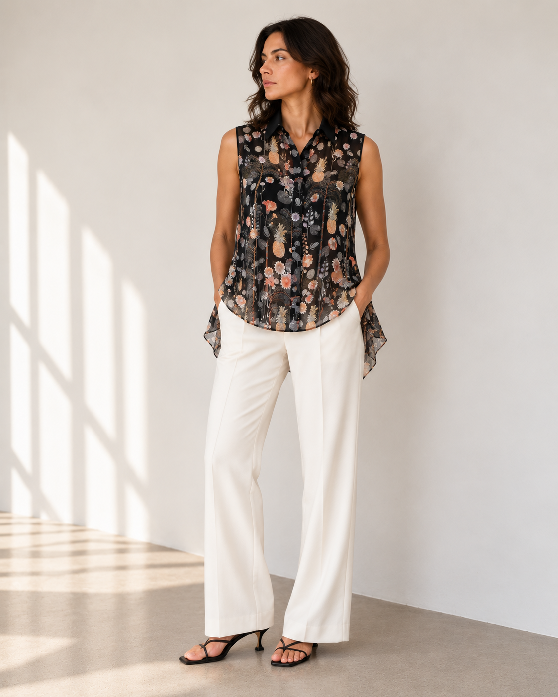 Blusa Seda Print - Versus Versace