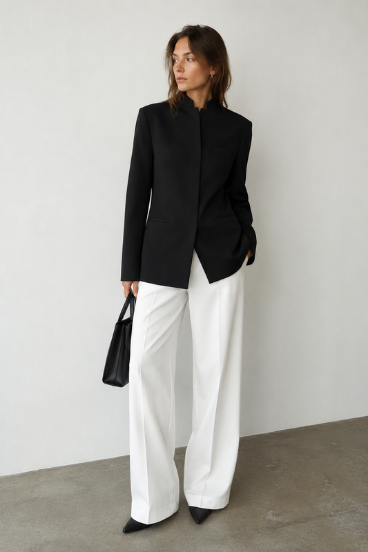Blazer Negro Minimal - Zara