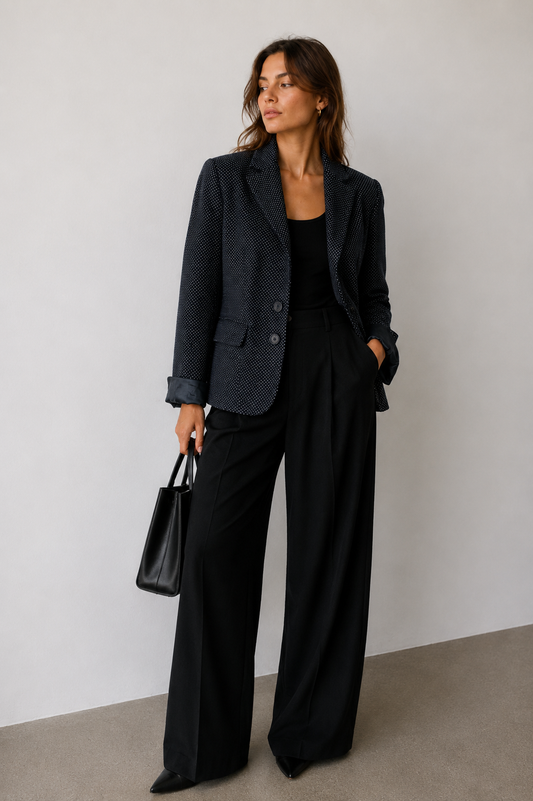 Blazer Polka Dot Negro - Cynthia Rowley