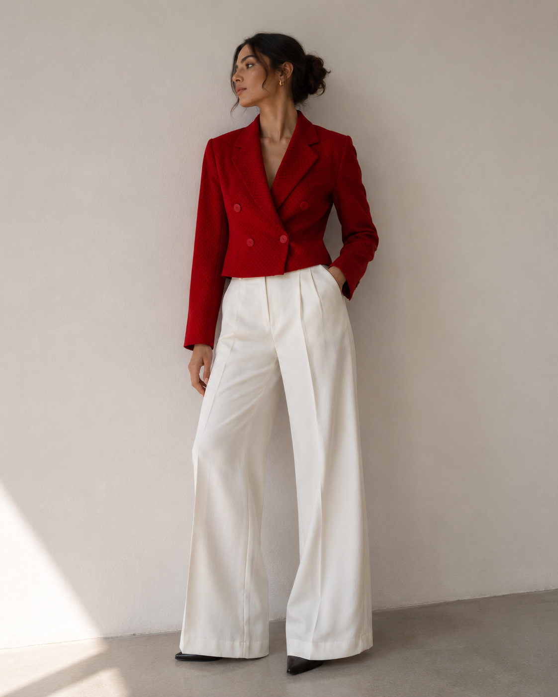 Blazer Corto Rojo Intenso - Christian Dior