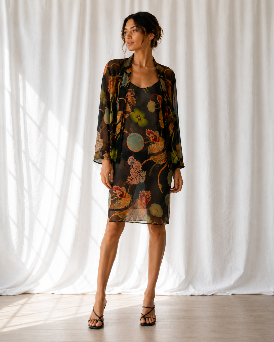 Set Vestido & Chaqueta Estampado – Harari