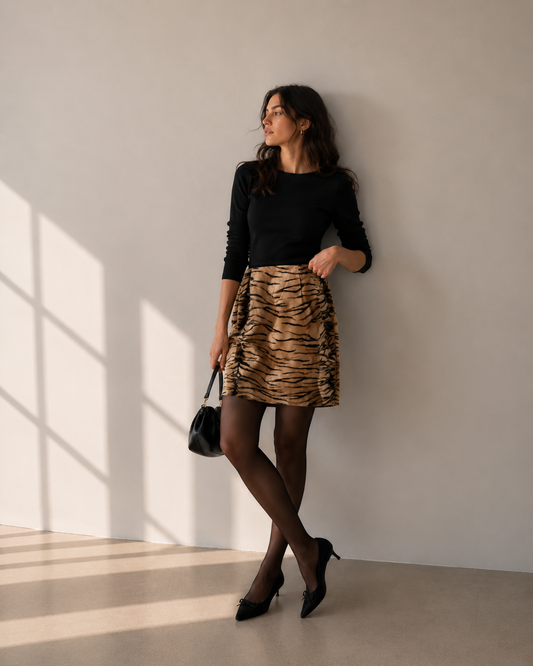 Falda Animal Print - Harve Benard - La Reversa