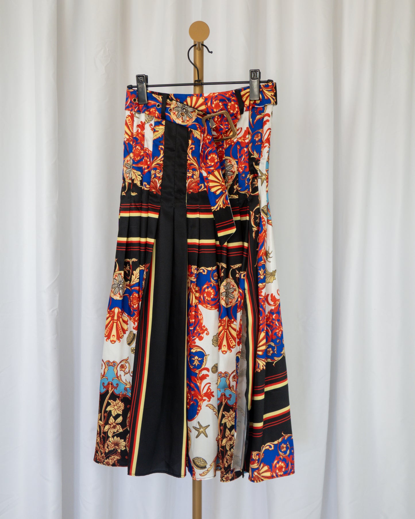 Falda Midi Estampada - Saintmalē - La Reversa