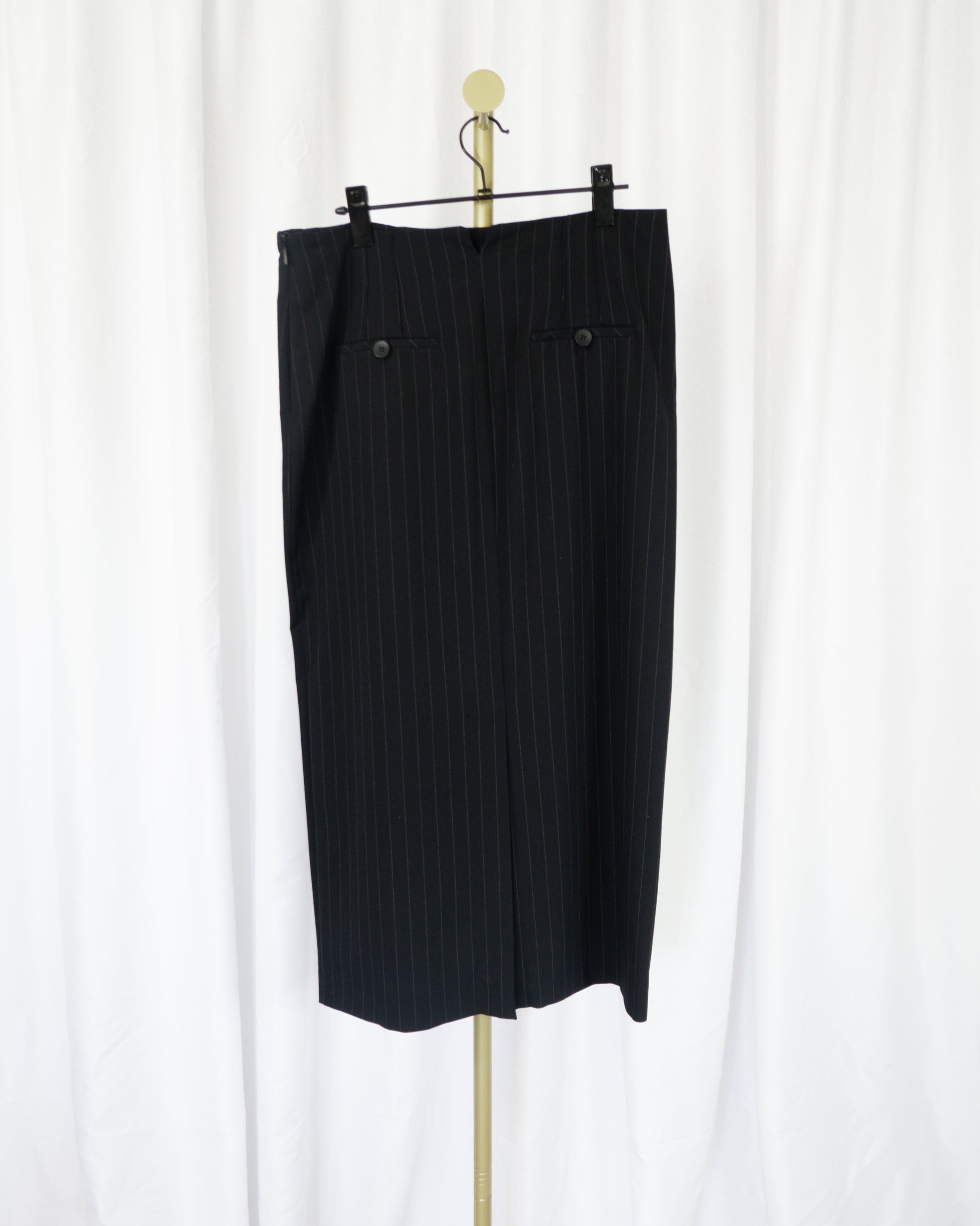 Falda Midi Pinstripe - Zara - La Reversa