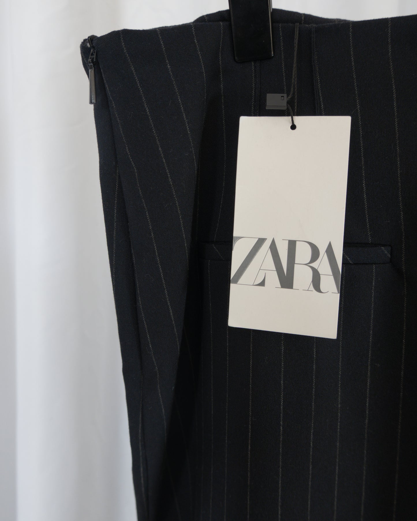 Falda Midi Pinstripe - Zara - La Reversa