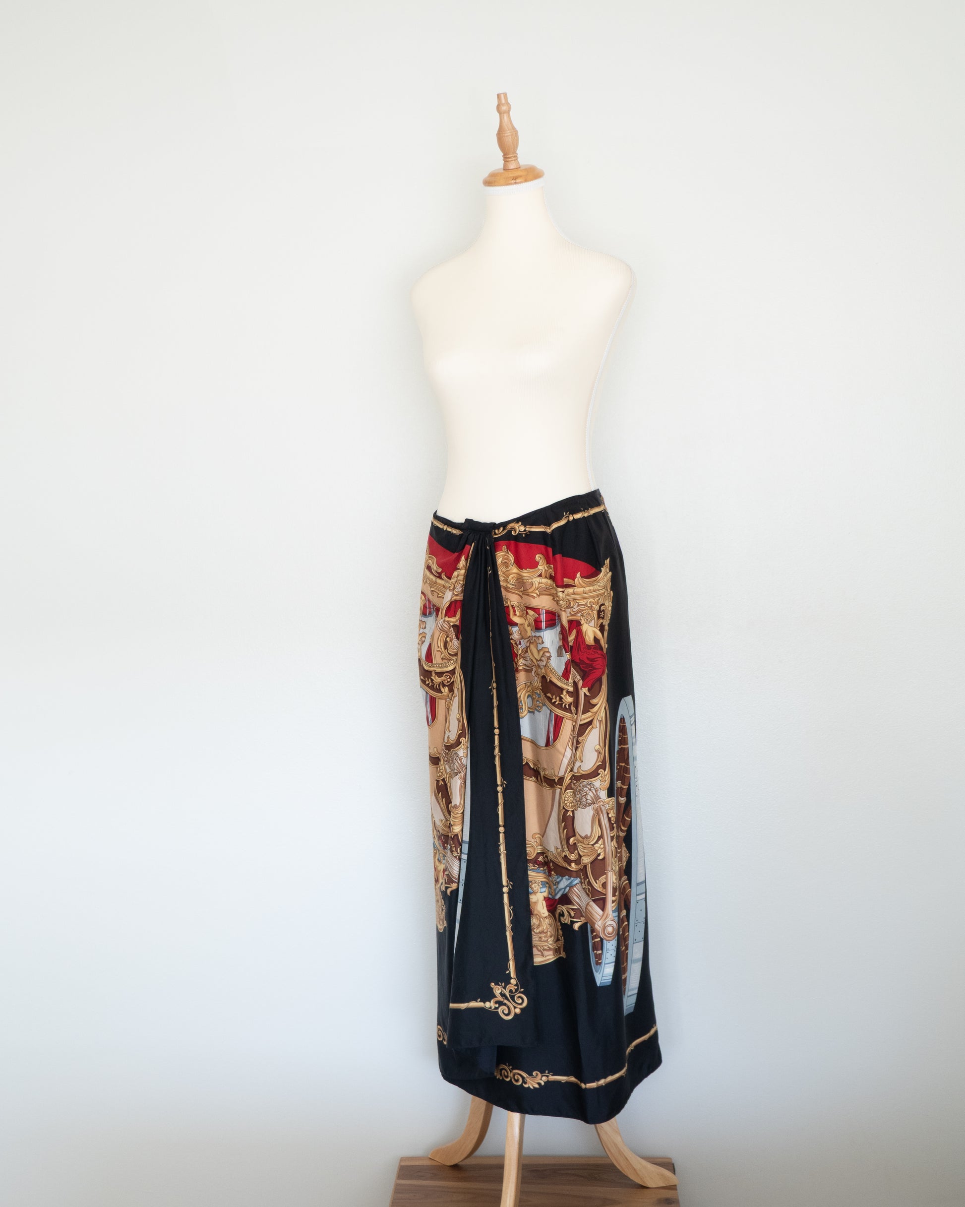 Falda Midi Print Barroco - Emanuel Ungaro - La Reversa