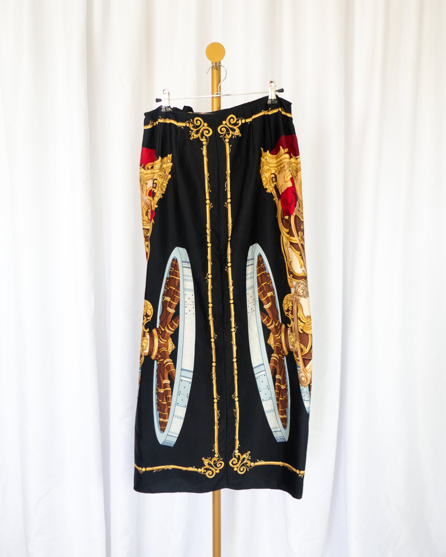 Falda Midi Print Barroco - Emanuel Ungaro - La Reversa