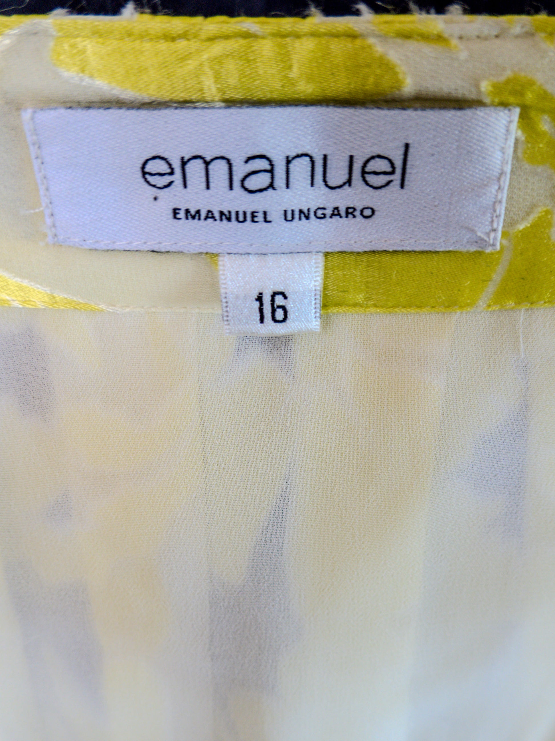 Falda Midi Print Floral Amarillo Vibrante - Emanuel Ungaro - La Reversa