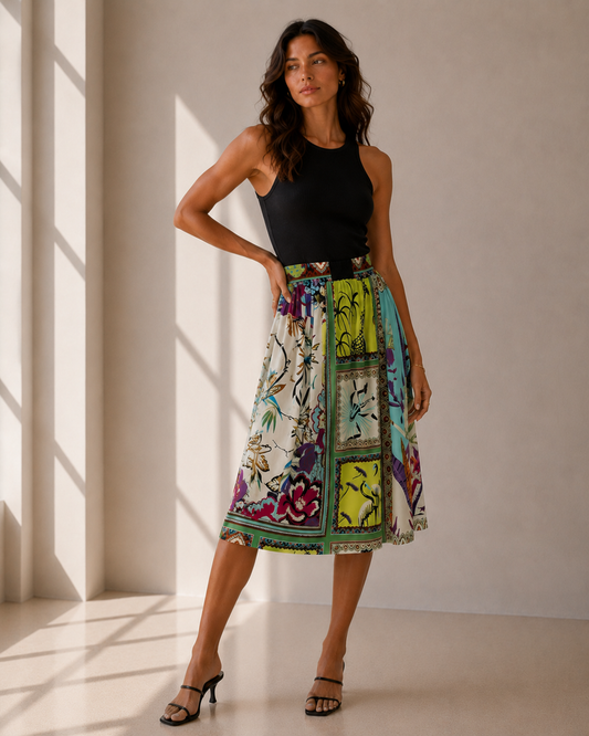 Falda Prints Mix Patchwork - Etro Milano - La Reversa