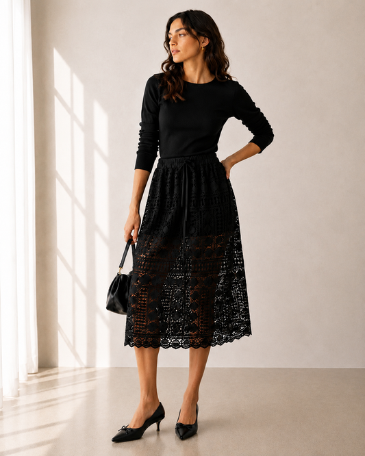 Falda Sulfur Negra - Saintmalē - La Reversa