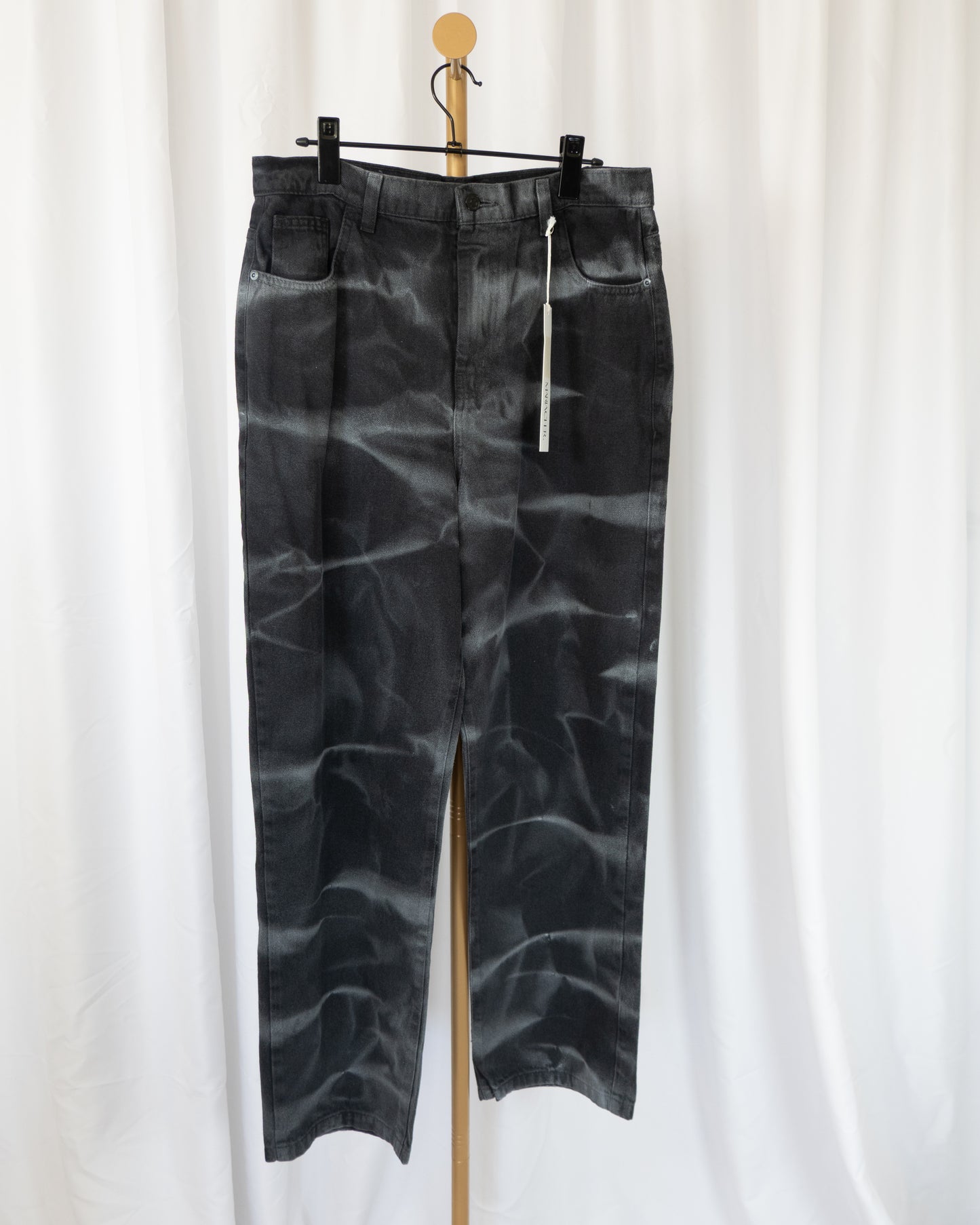 Jeans Negro Marmoleado 1  - Maria Cher - La Reversa