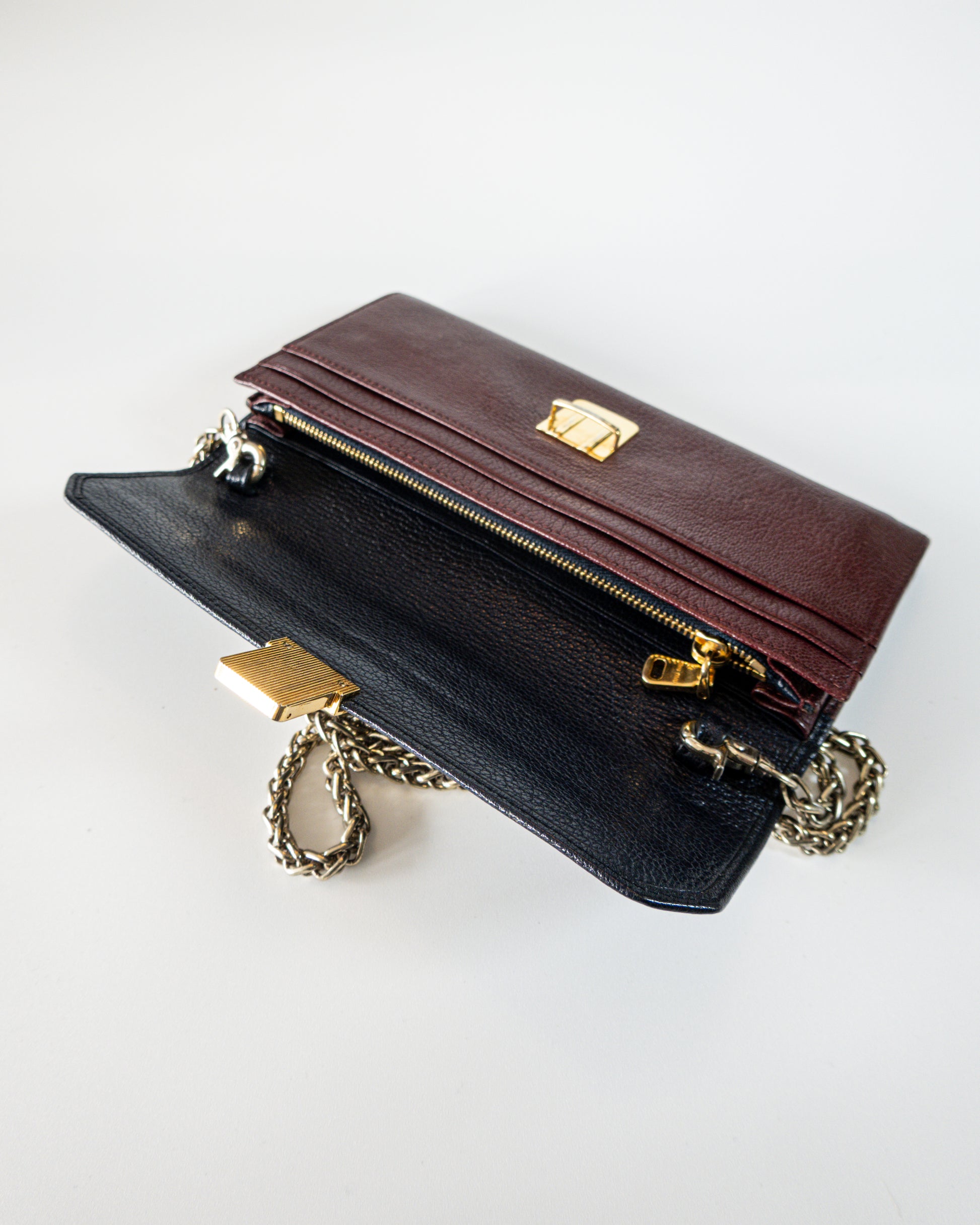 Leather Chain Wallet Crossbody - Miu Miu - La Reversa