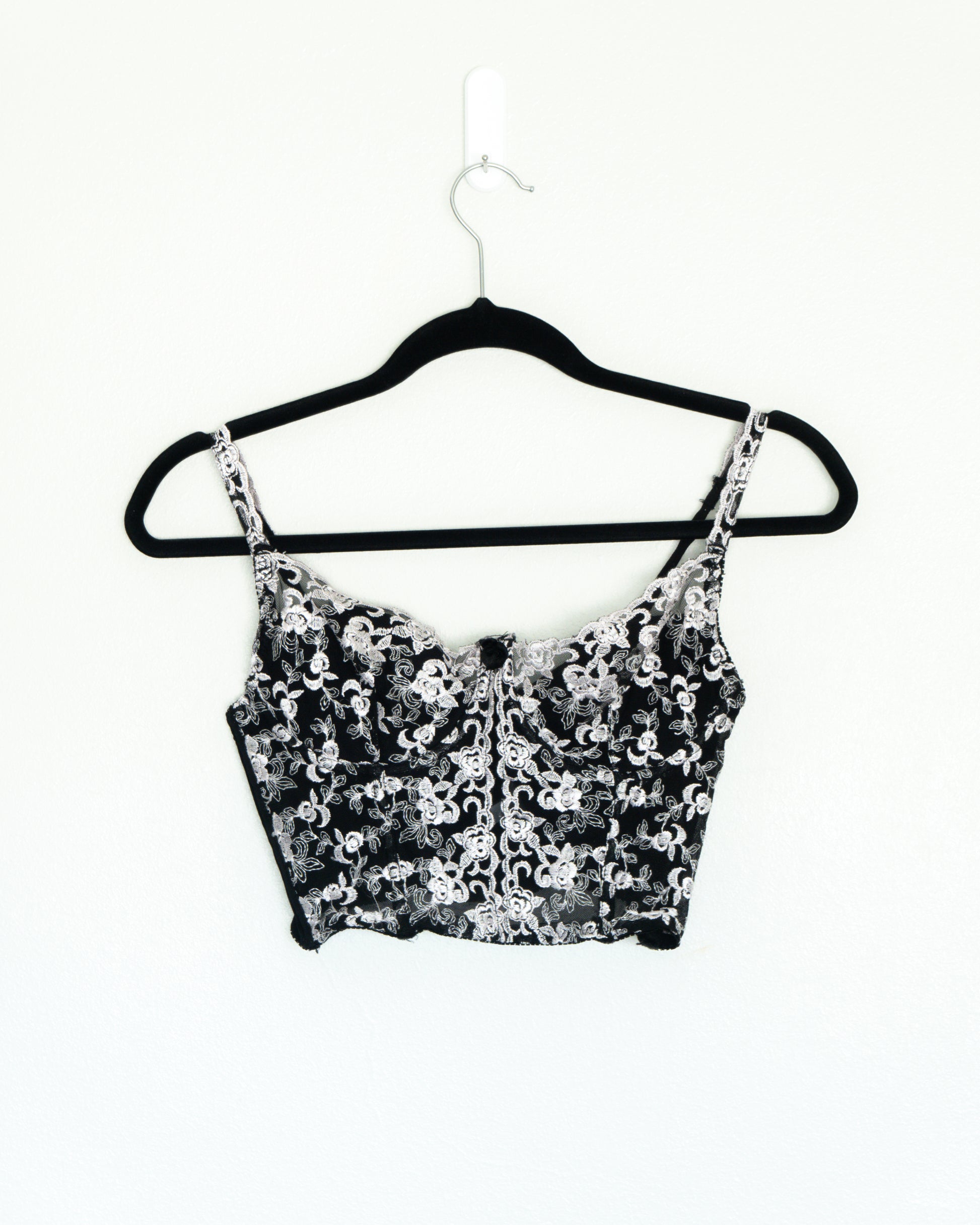Lencería - Victoria’s Secret Bustier Flores Blancas - La Reversa