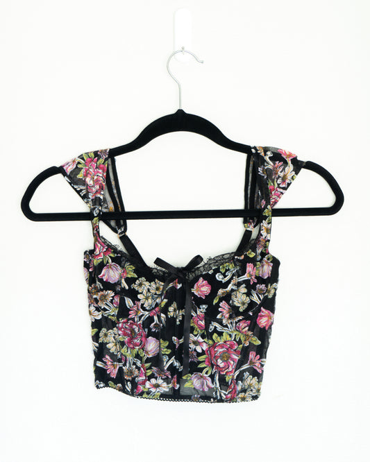 Lencería - Victoria’s Secret Bustier Flores Rosas - La Reversa