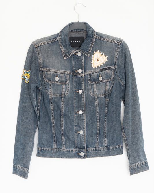 Chaqueta Denim con Aplicaciones - Sisley