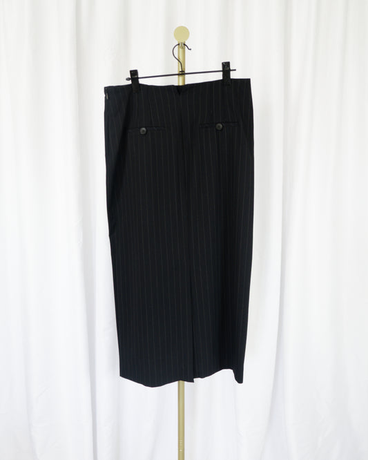 Falda Midi Pinstripe - Zara
