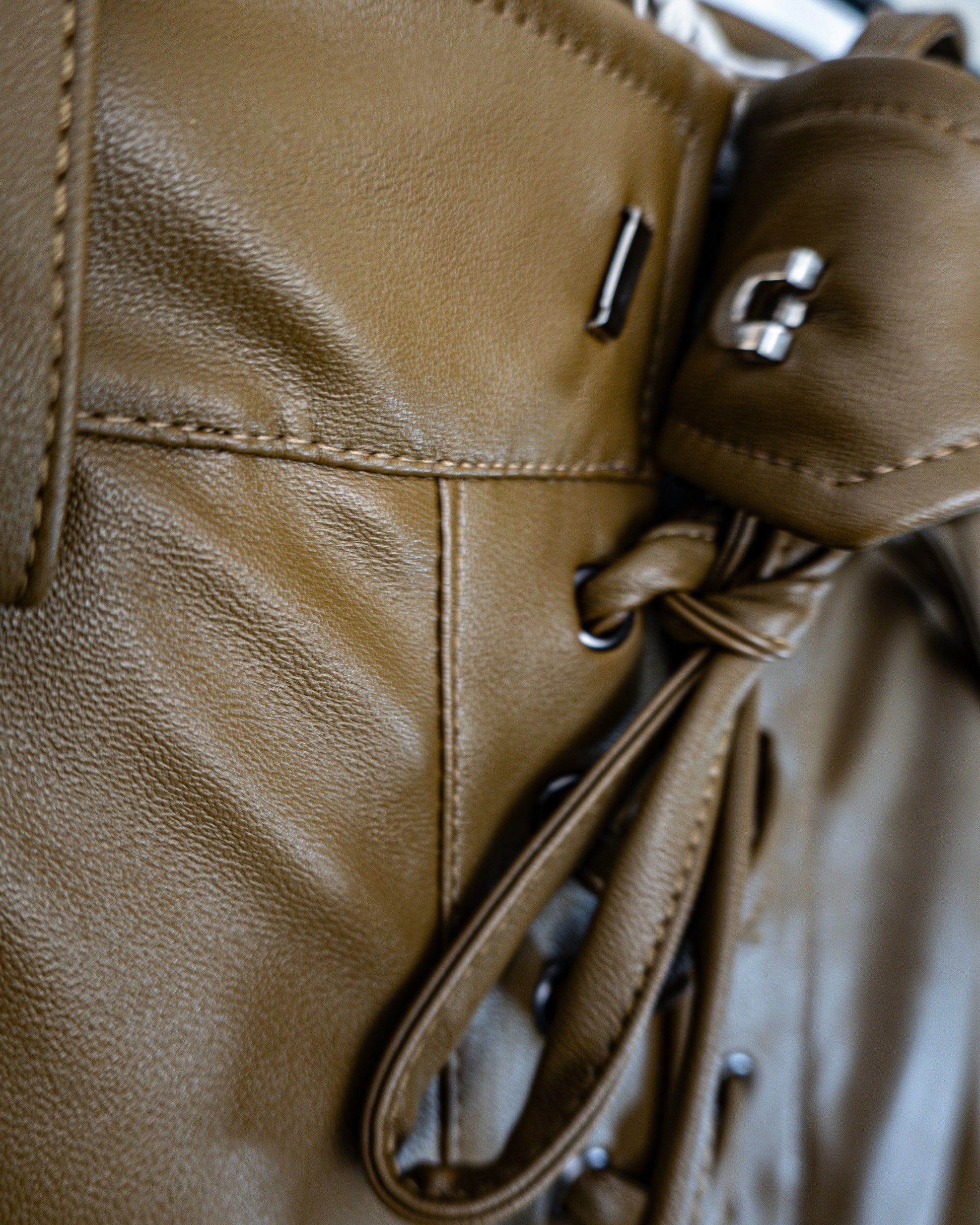 Pantalón Eco Cuero Lace Up - SaintMalē - La Reversa