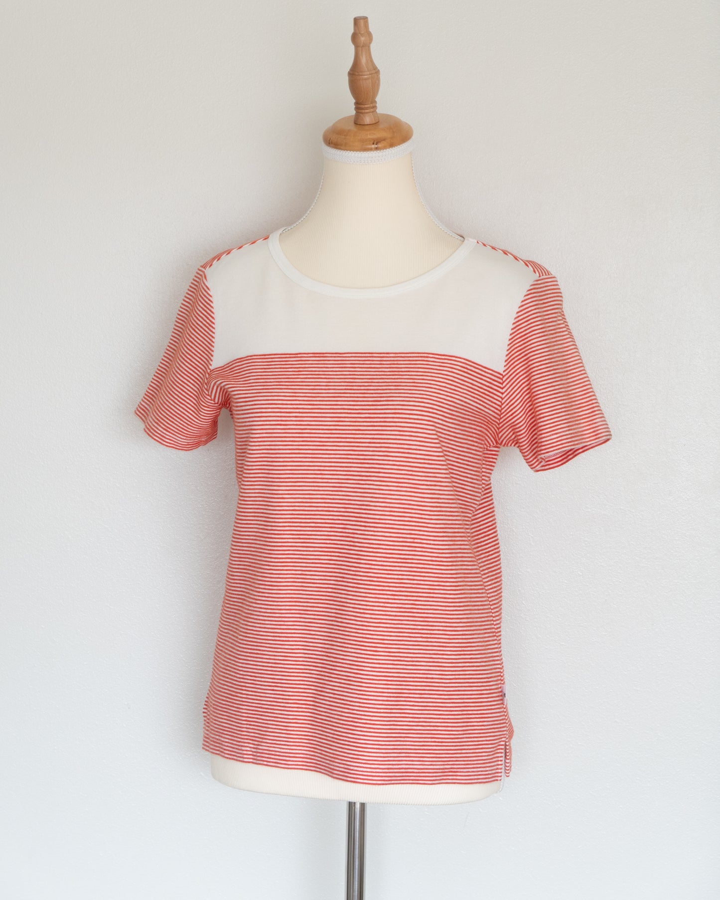 Polera Rayas Rojo y Blanco Panel Contraste - Courrèges - La Reversa