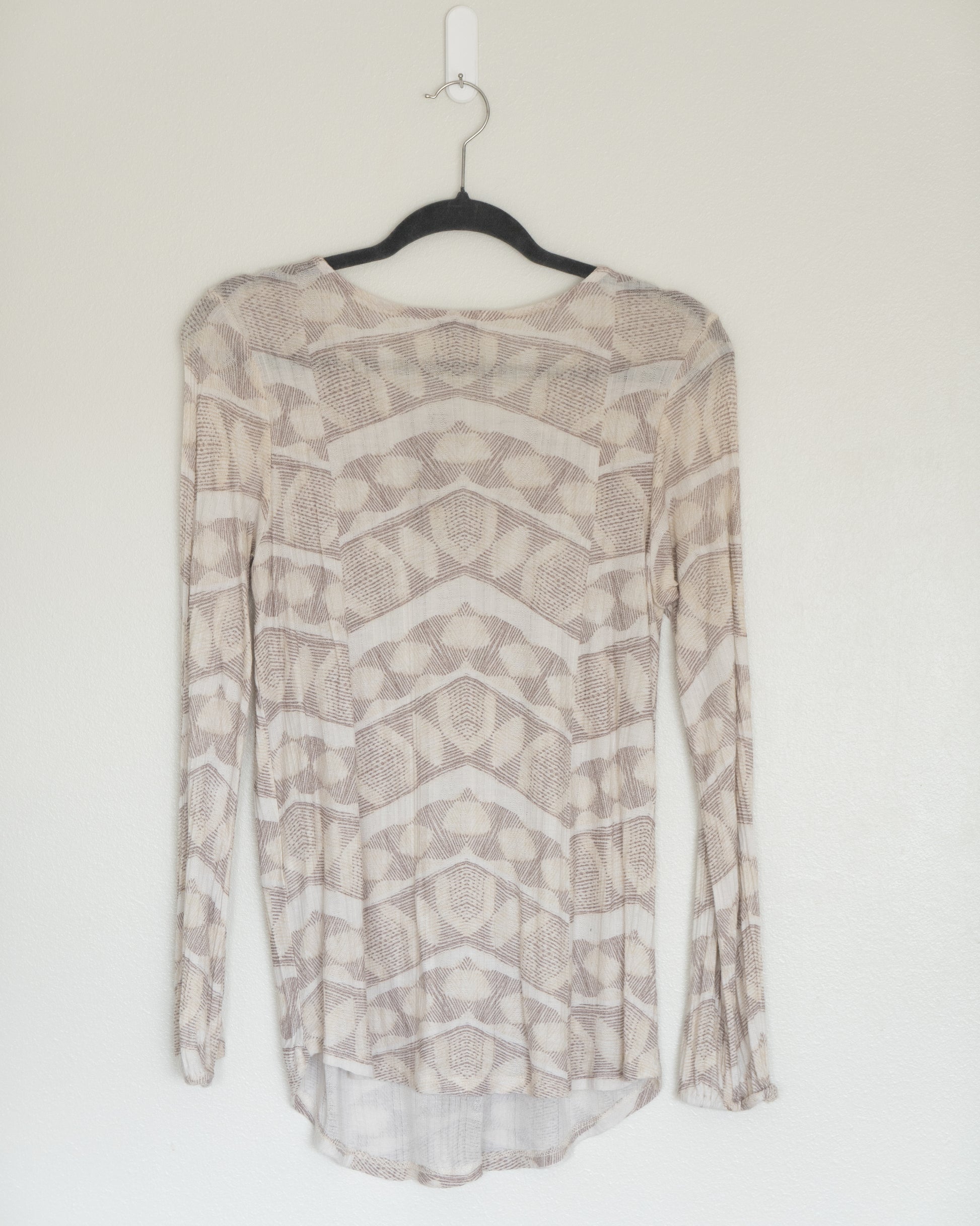 Polera Tonos Neutros Geométrico- Lucky Brand - La Reversa