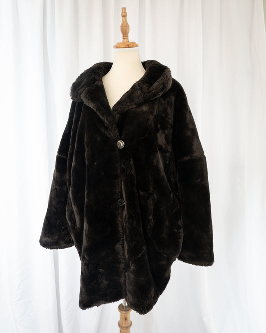 Chaqueta Faux Fur Café Chocolate - Novelti
