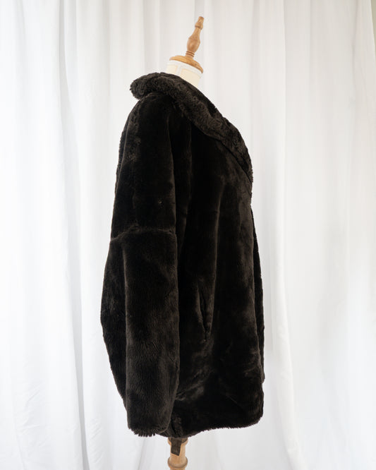 Chaqueta Faux Fur Café Chocolate - Novelti