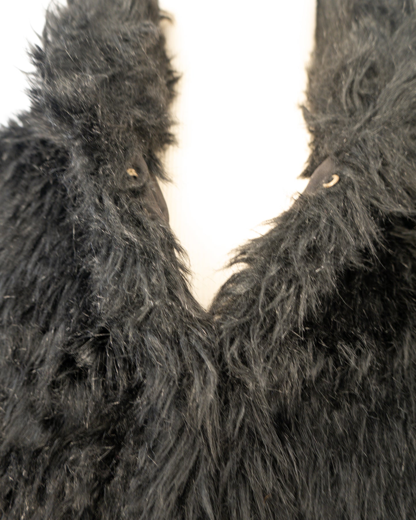 Chaqueta Faux Fur Negra  - Jessica