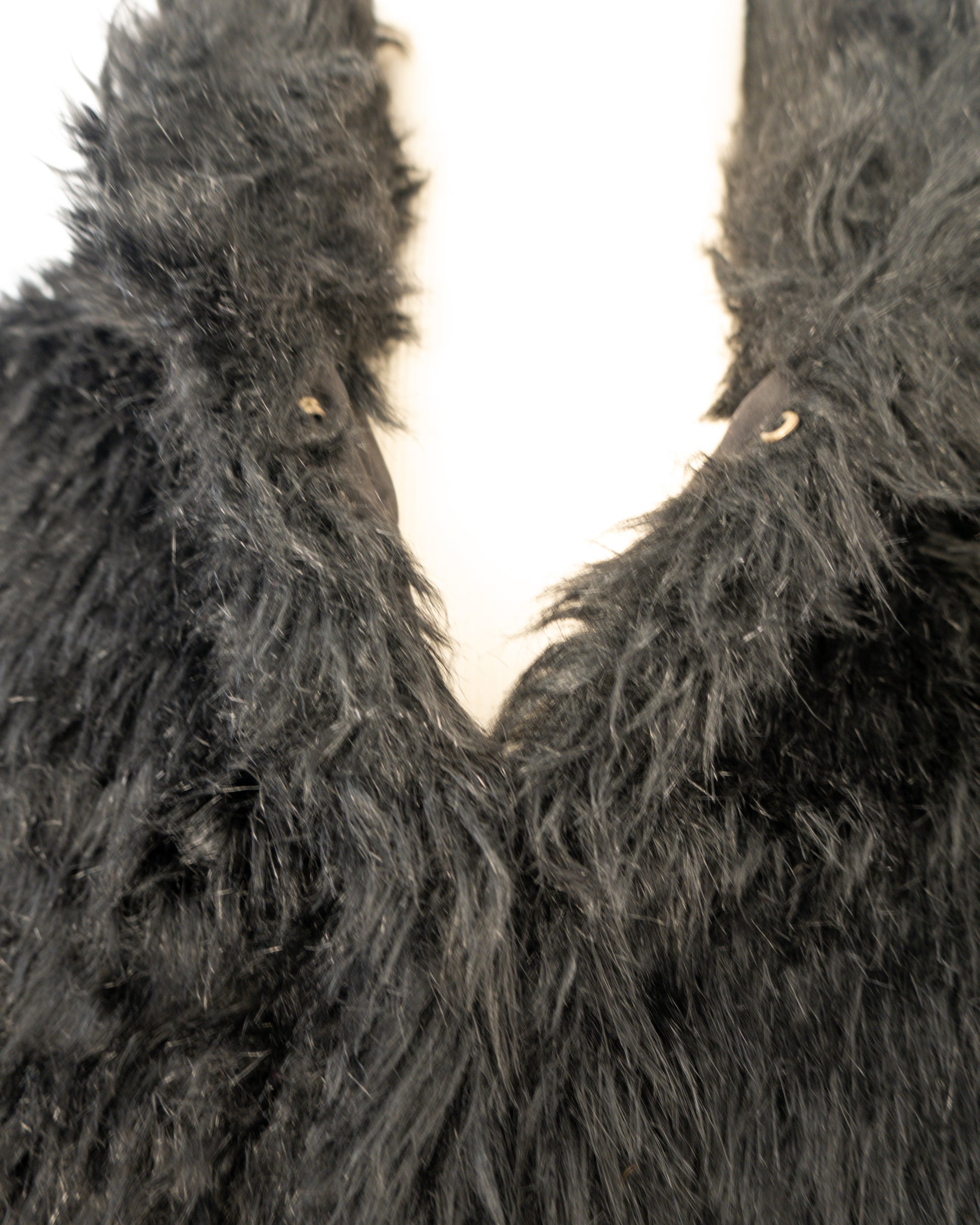 Chaqueta Faux Fur Negra  - Jessica