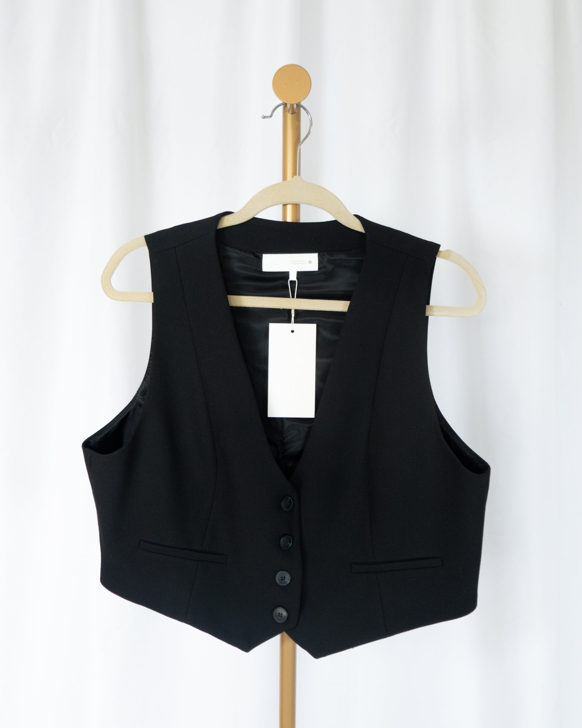 Chaleco de vestir negro - Zara